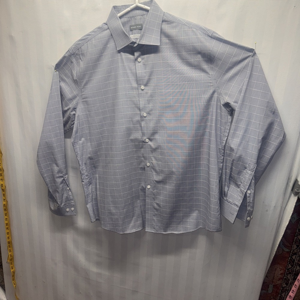 $85 Michael Kors Men's Regular-Fit Check Dress Shirt 2xL
